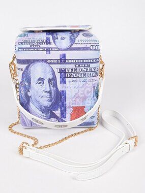 MONEY Take Out $100 Takeout Clutch Purse Takeout Crossbody Bag